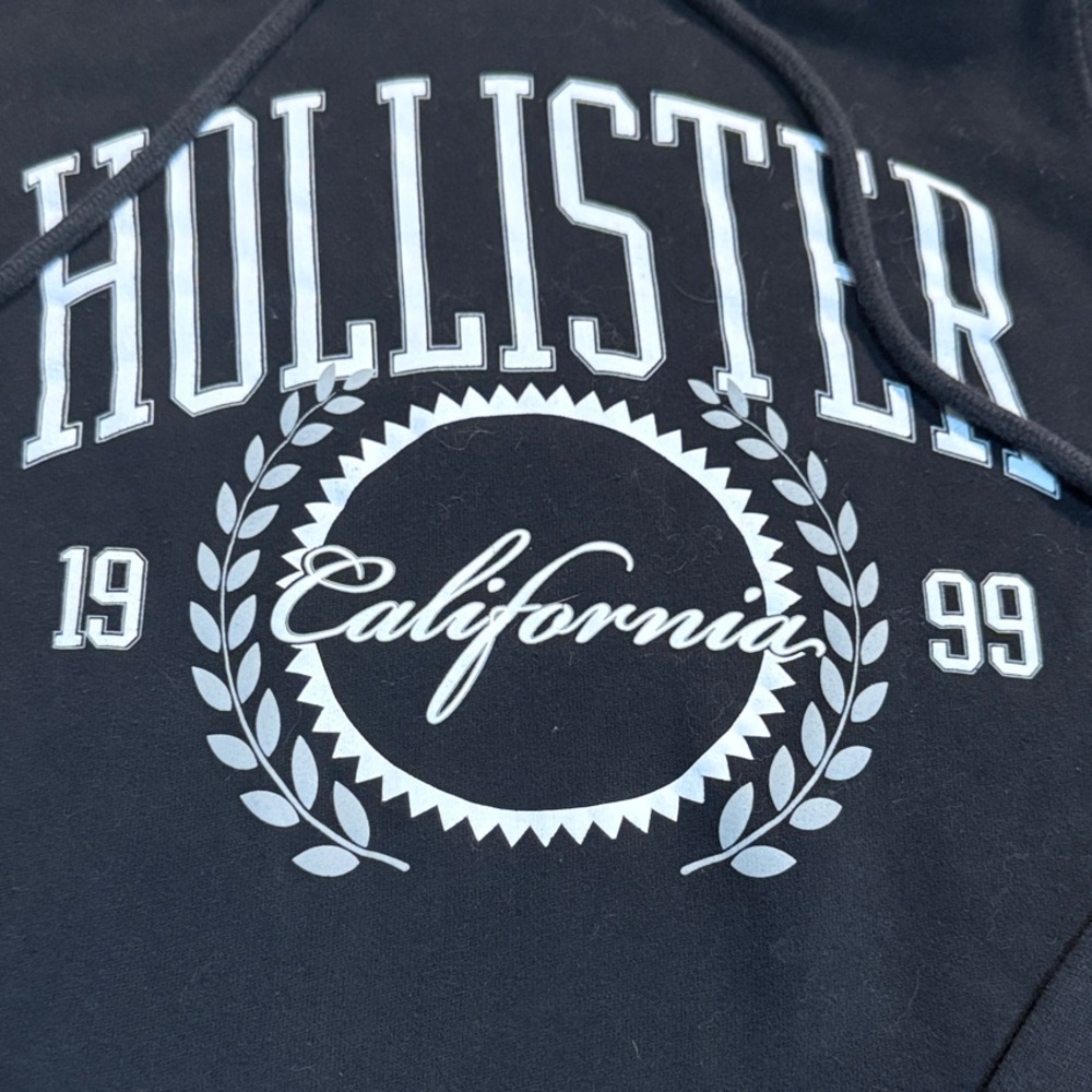 Hollister Black Hoodie with California Graphic size XS - Picture 3 of 5